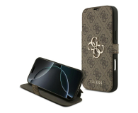 Guess Book 4G Metal Logo do iPhone 17 Pro Max brązowy - 1365519 - zdjęcie 1